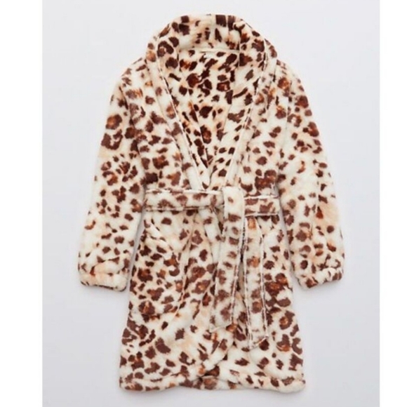 NWT Aerie Leopard Print Robe XS/S - Picture 5 of 8